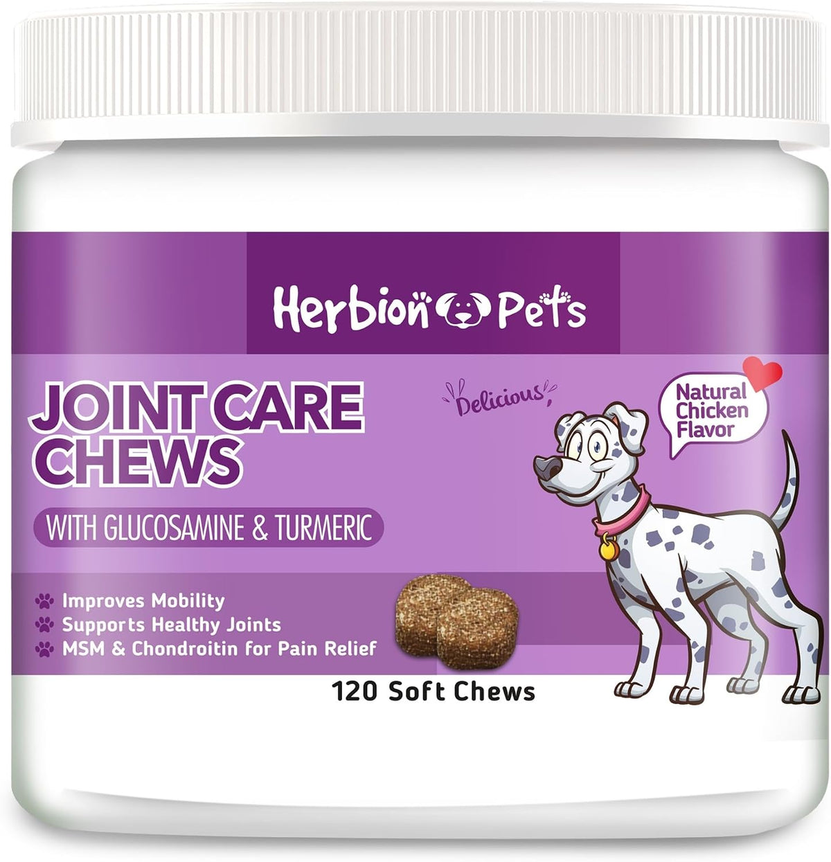 Herbion Pets Digestive Support Chews – Probiotics & Enzymes for Dogs, 120 Soft Chews - görsel 9