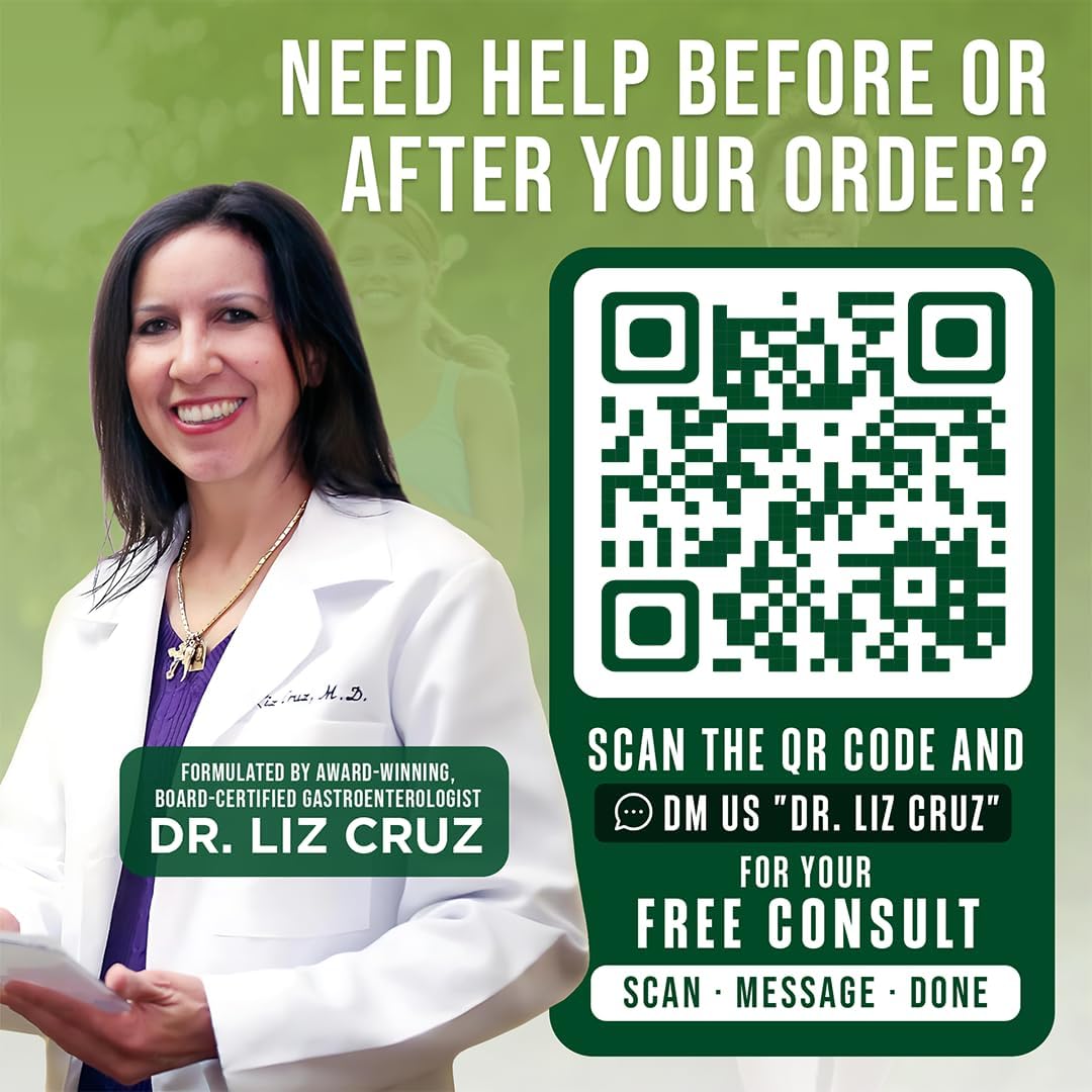 Dr. Liz Cruz Gastro Greens - Greens Supplement, Food Supplement with Herbs, Non-GM, Wholefood Based, 90 Vegetable Capsules - görsel 2