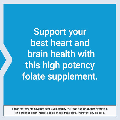 Life Extension High Potency Optimised Folate – L-Methylfolate – 8500 mcg DFE – 30 Tablets
