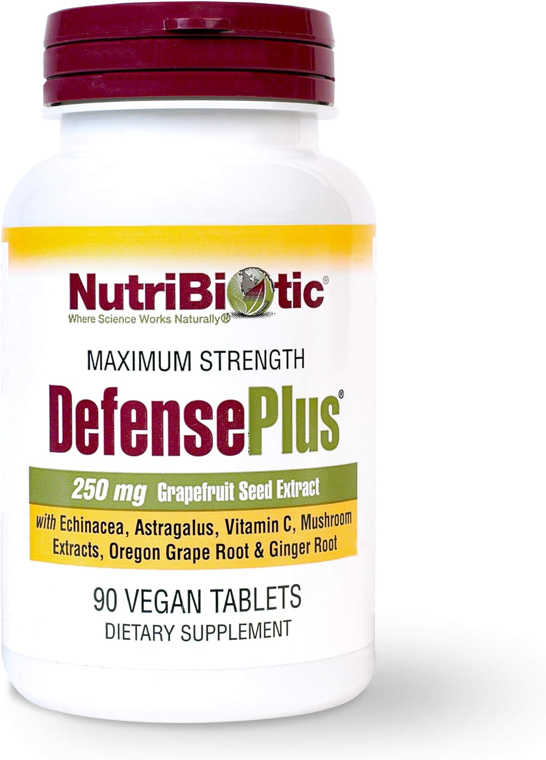 NutriBiotic DefensePlus – 11-in-1 Immune Support Supplement (90 Tablets) - görsel 1