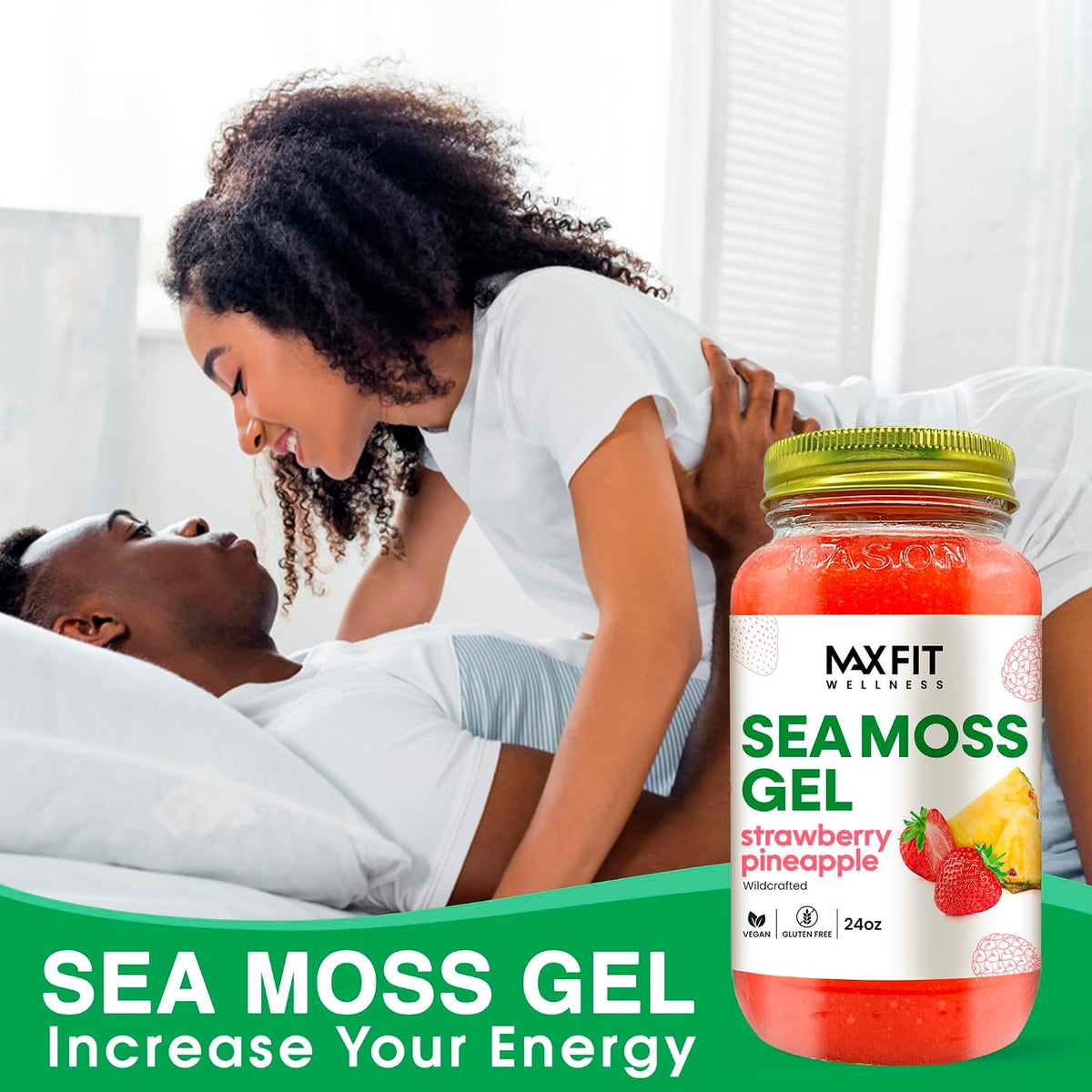 Sea Moss Gel 24oz (680g) – Wildcrafted Gold Sea Moss from Saint Lucia | 92 Vitamins and Minerals | Non-GMO | Vegan Superfood - görsel 2