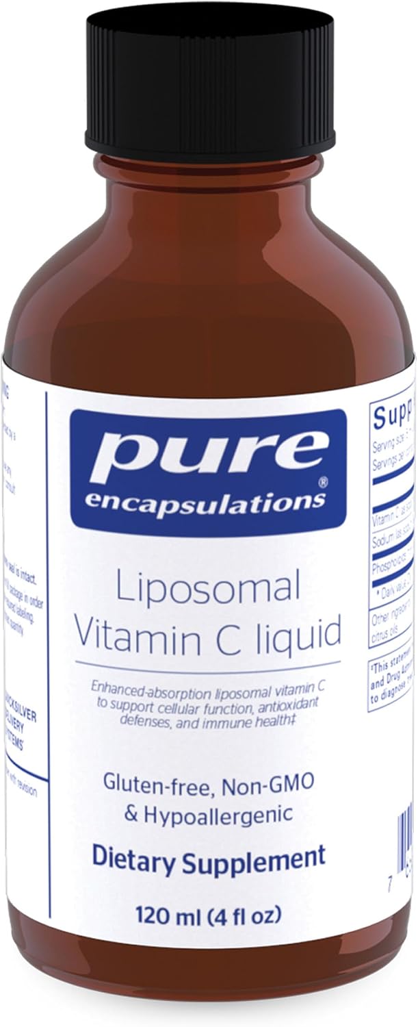Pure Encapsulations Liposomal Vitamin C | Support for Cellular Function, Antioxidant Defences and Immune Health | 118 ml - görsel 1