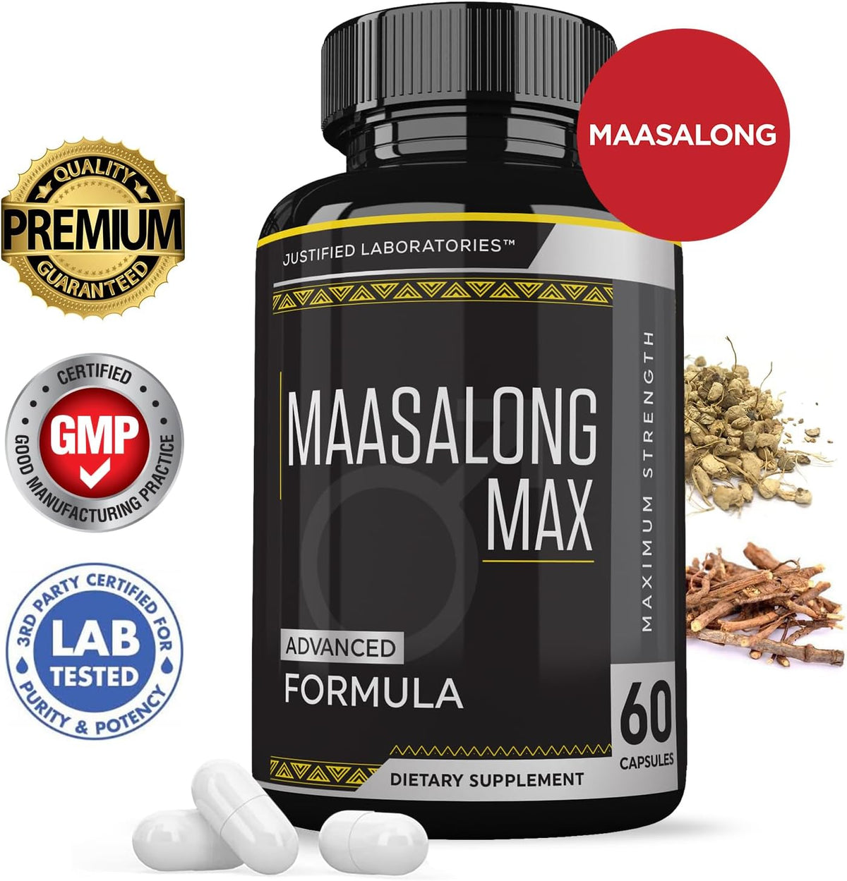 (2-Pack) Maasalong Max 1600mg Advanced Men's Health Formula, 120 Capsules - görsel 2