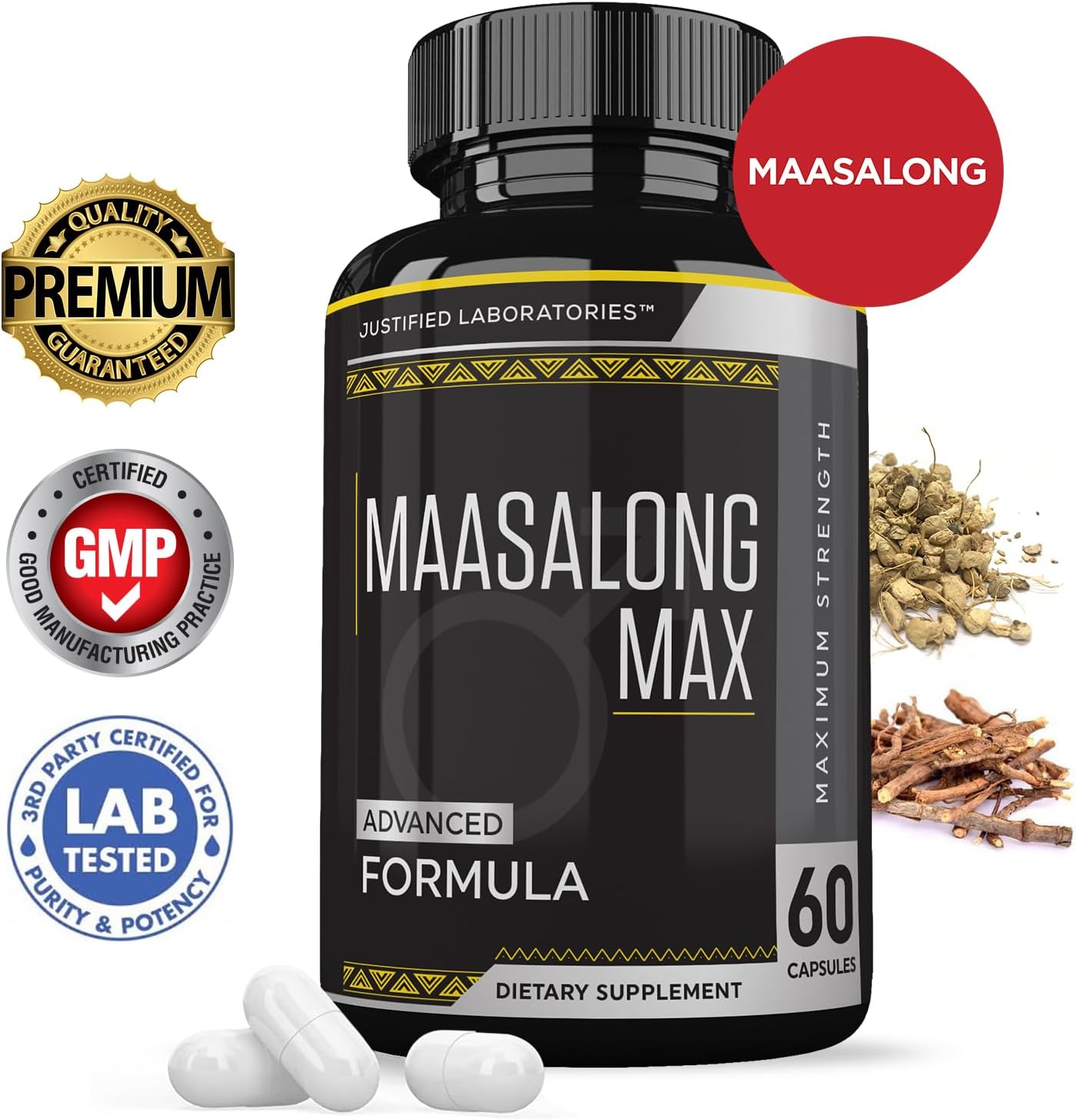 (2-Pack) Maasalong Max 1600mg Advanced Men's Health Formula, 120 Capsules - görsel 2