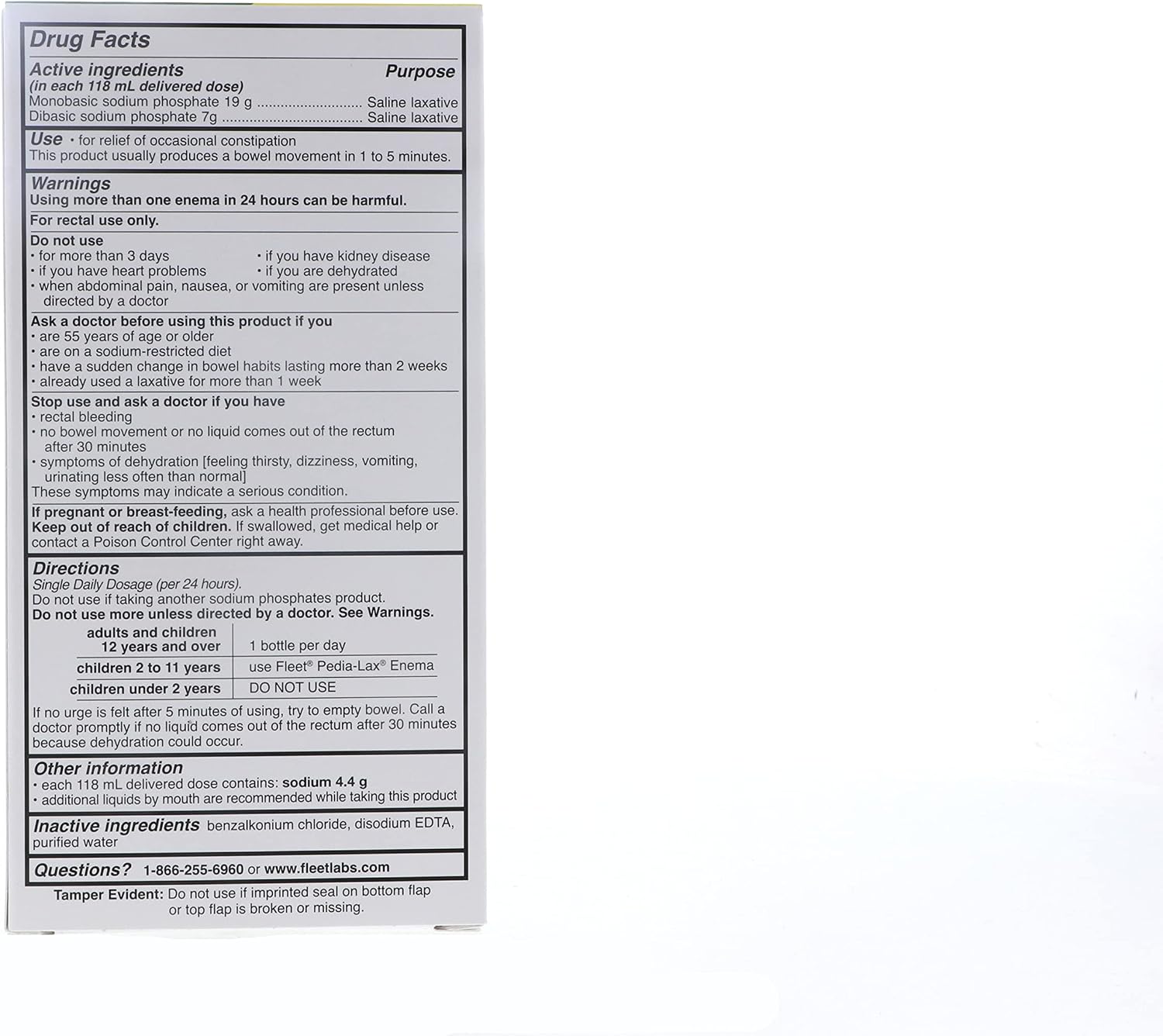 Fleet Laxative Saline Enema with Gentle Glide Tip – 133 ml Bottles (Pack of 3) - görsel 6