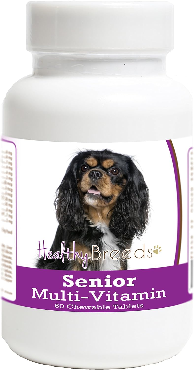 Healthy Breeds Cavalier King Charles Spaniel Senior Dog Multivitamin Tablets 60 Count - görsel 1