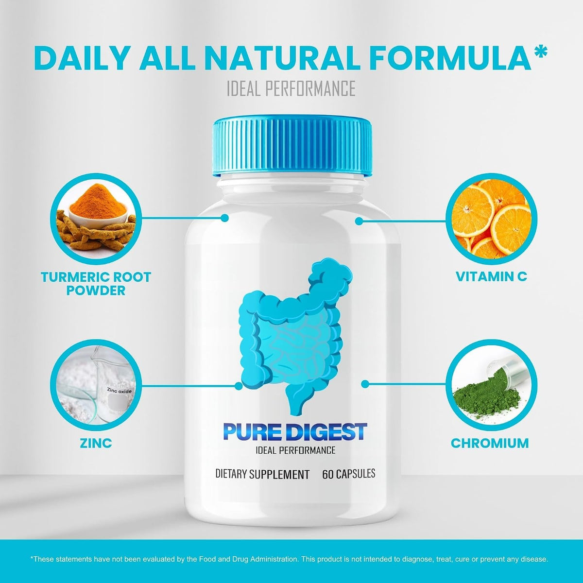 Pure Digest Capsules, Gut and Digestive Support Supplement Capsules - Extra Strength, PureDigest All Natural Gut & Digestive Health, Pure Digest Capsules Overall Wellbeing Reviews (3 Pack) - görsel 6