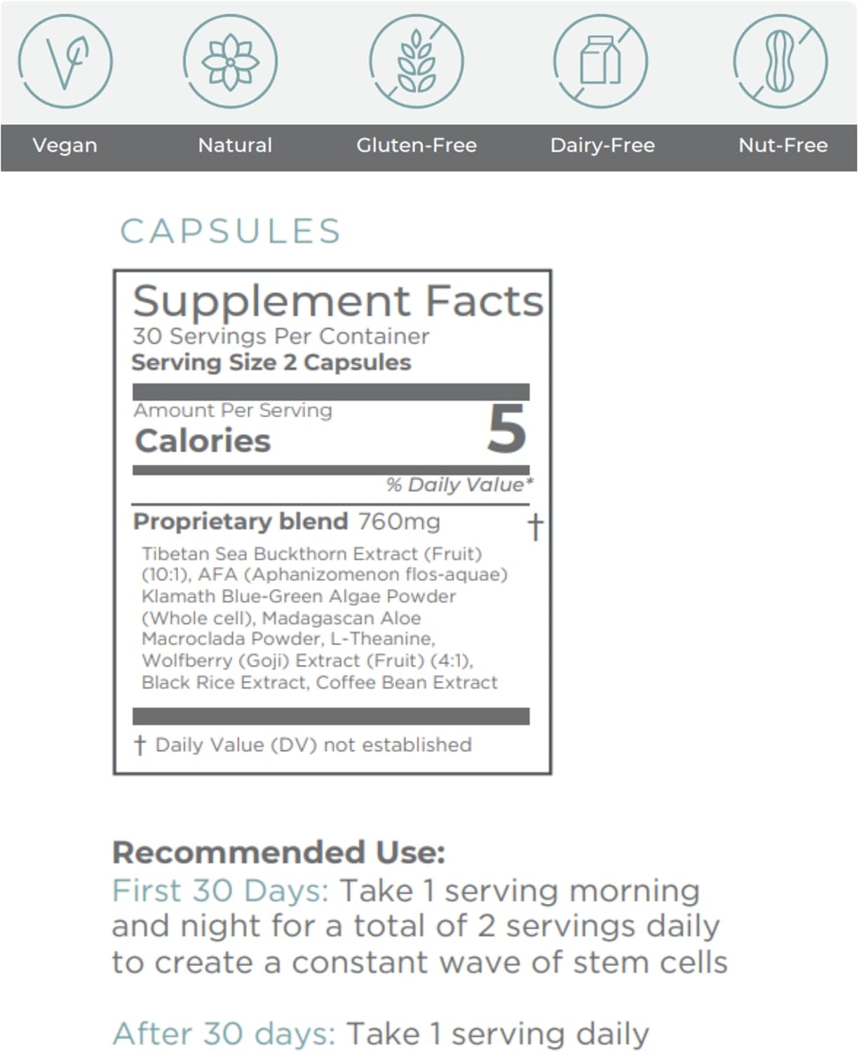 HEALTHY home StemActive Stem Cell Support Supplement – 60 Capsules - görsel 7