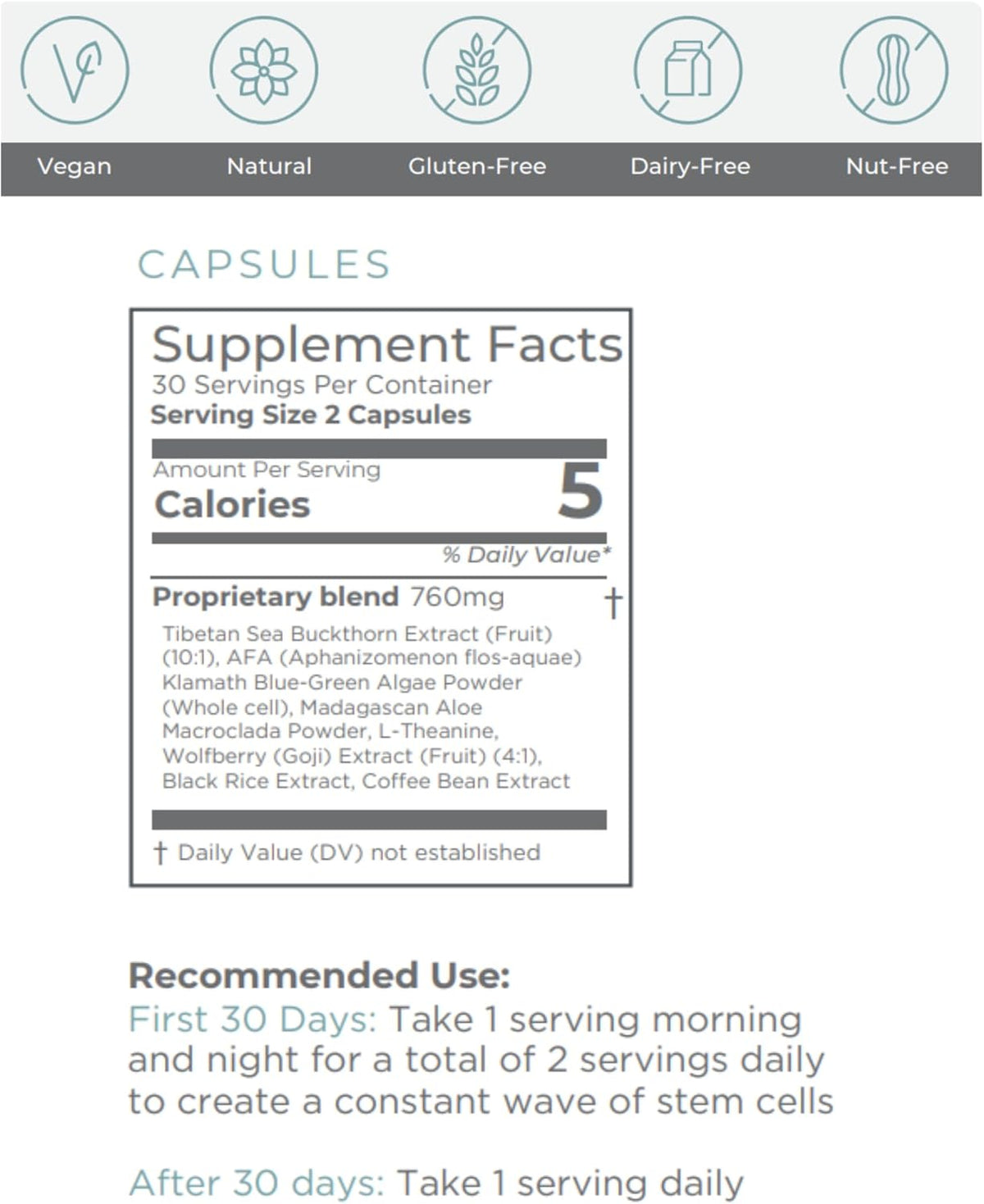 HEALTHY home StemActive Stem Cell Support Supplement – 60 Capsules - görsel 7