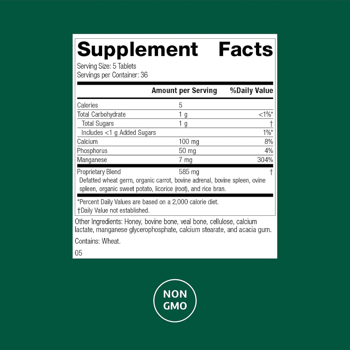 Standard Process Bio-Dent – Supports Bone and Muscle Health – Whole Food Supplement – 180 Tablets - görsel 2