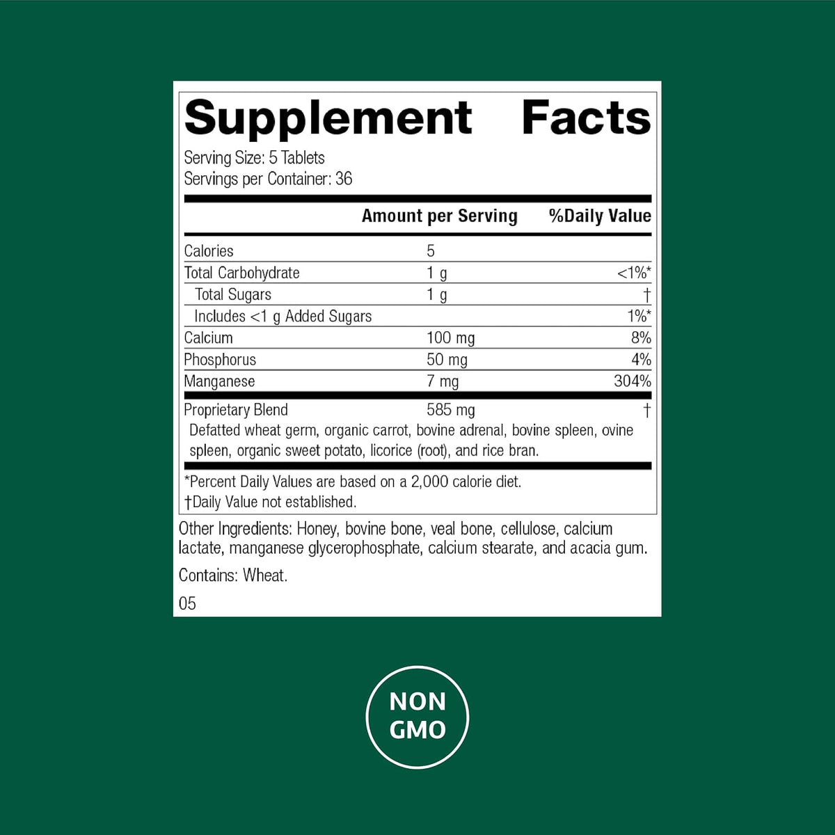 Standard Process Bio-Dent – Supports Bone and Muscle Health – Whole Food Supplement – 180 Tablets - görsel 2