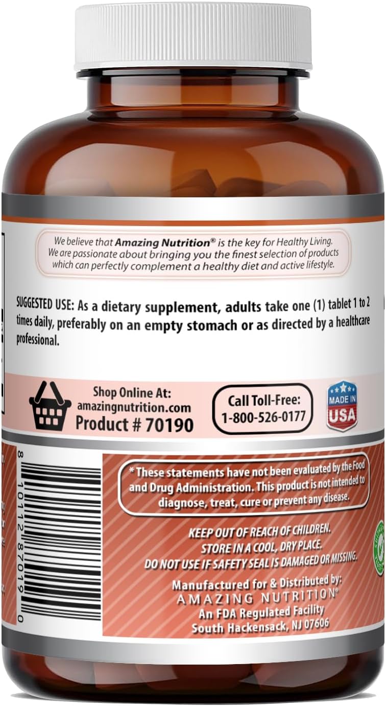 Amazing Formulae L-Lysine 1000mg Amino Acid Tablets Supplement - Non-GMO, Gluten-free, Made in USA (90 Tablets) - görsel 4