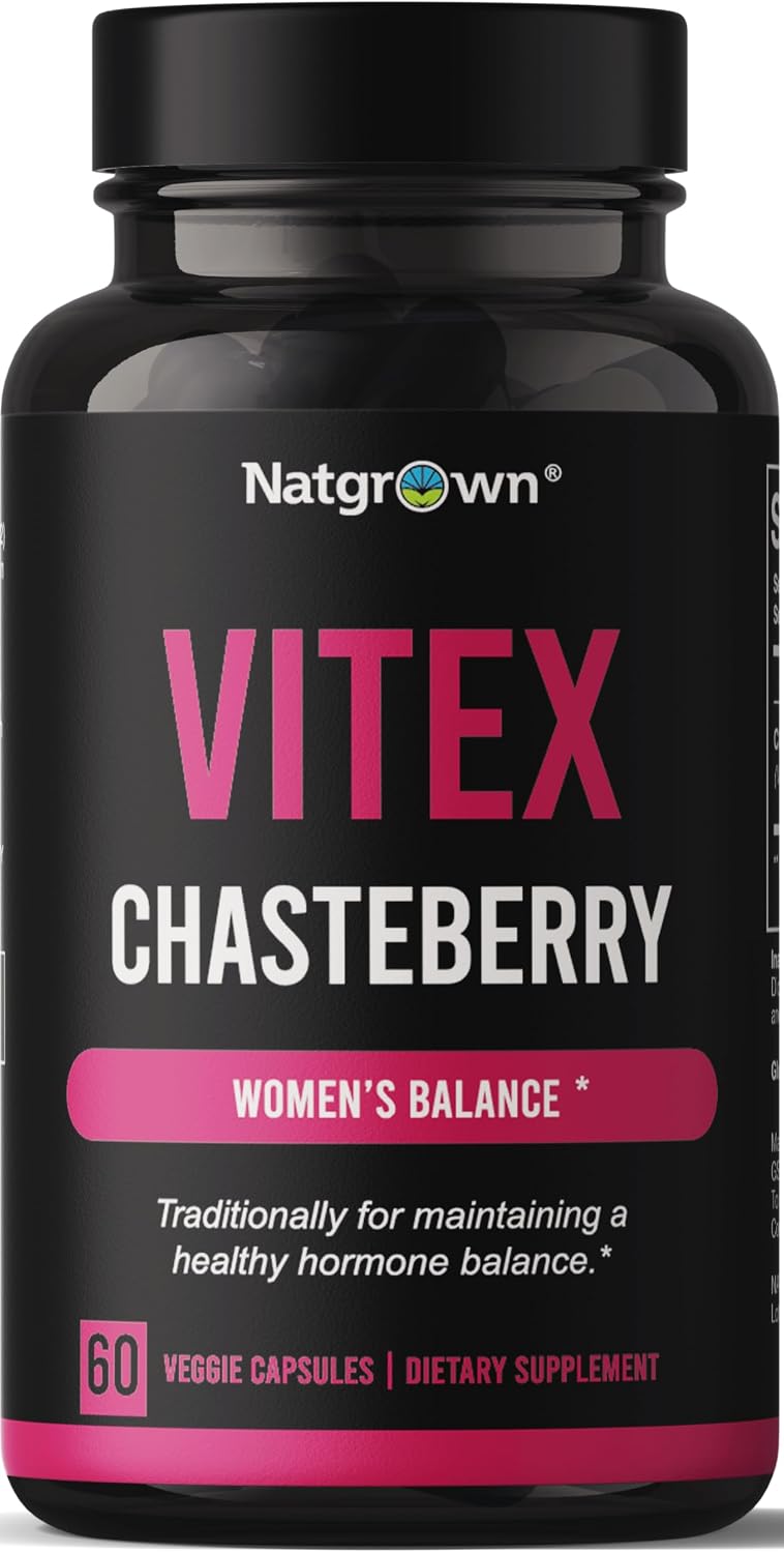 Natgrown Vitex Chasteberry for Women 1000mg – Traditional Herbal Support – 120 Capsules - görsel 8