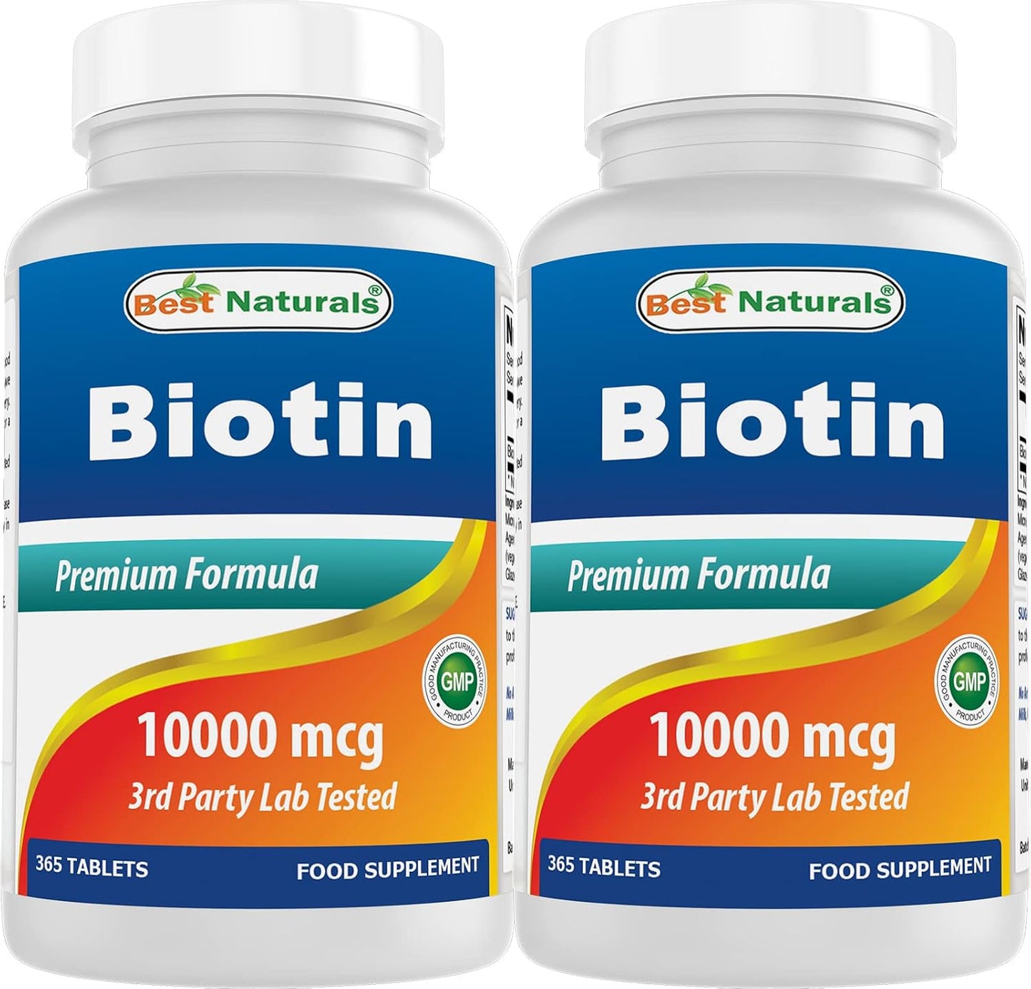 Best Naturals Biotin 10,000 mcg - 365 Tablets - görsel 9
