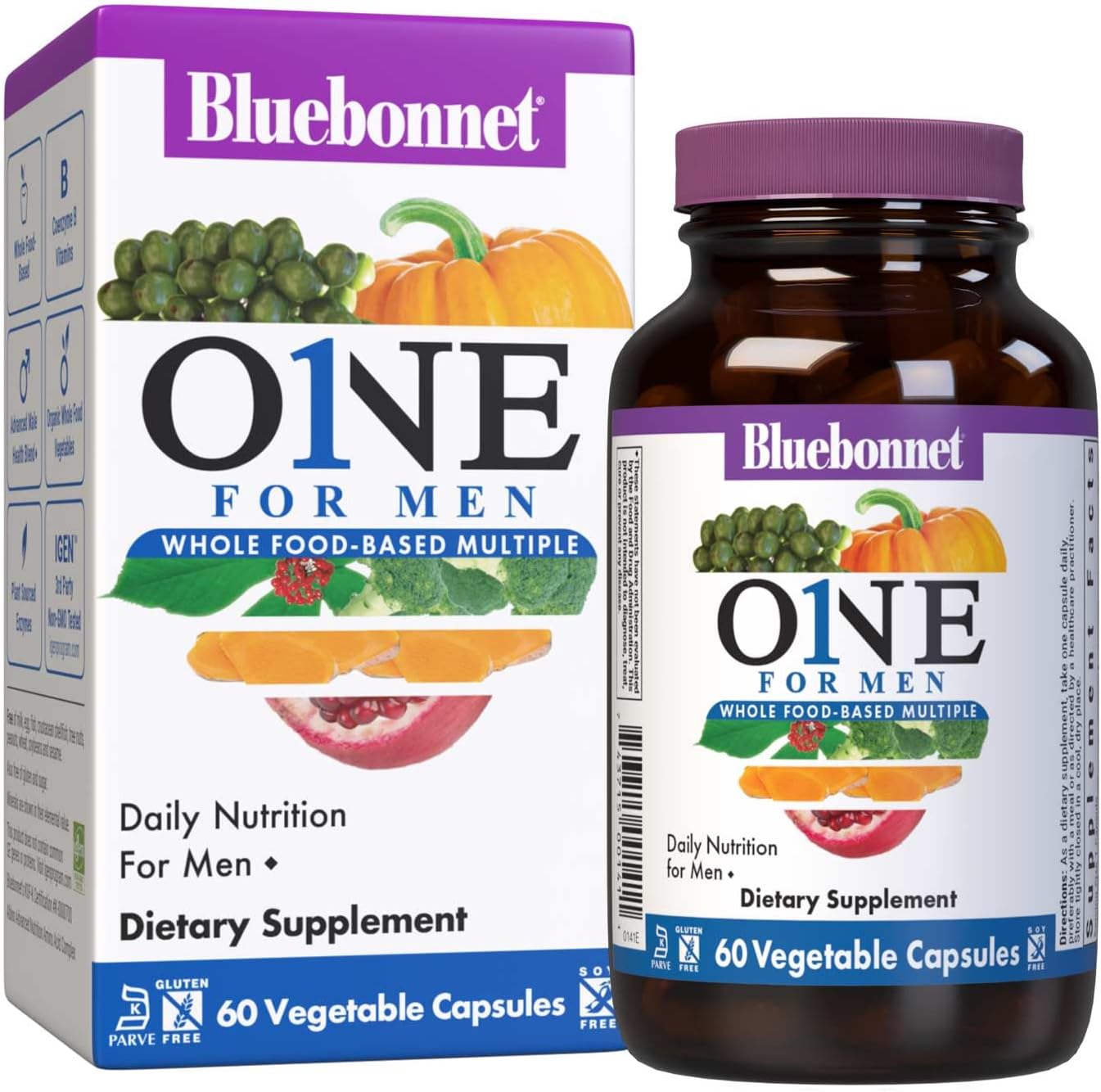 Bluebonnet Nutrition One for Men Whole Food Multivitamin - 30 Capsules - görsel 10