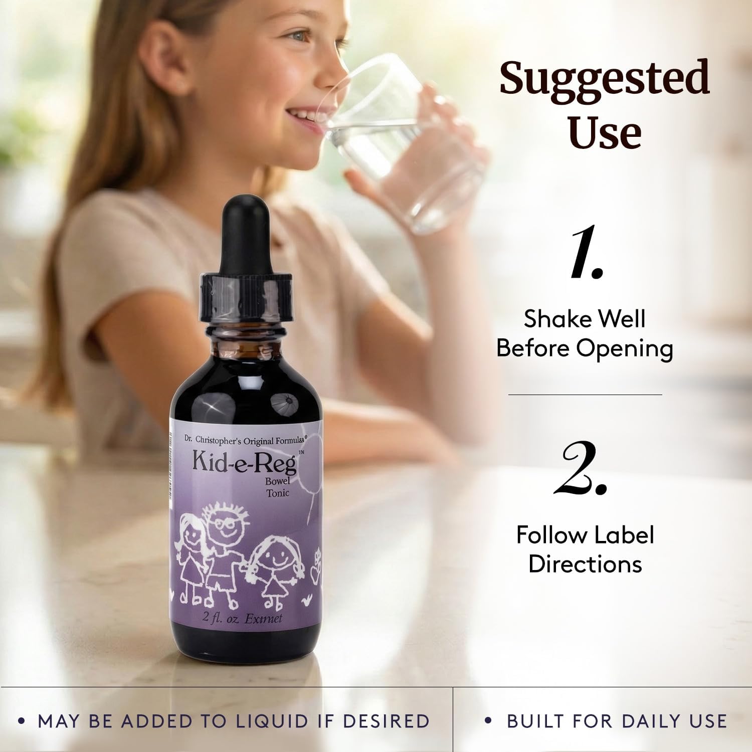 Christopher's Original Formulae Kid-e-Reg Bowel Tonic – Herbal Formula for Children – 60 ml (Pack of 2) - görsel 6
