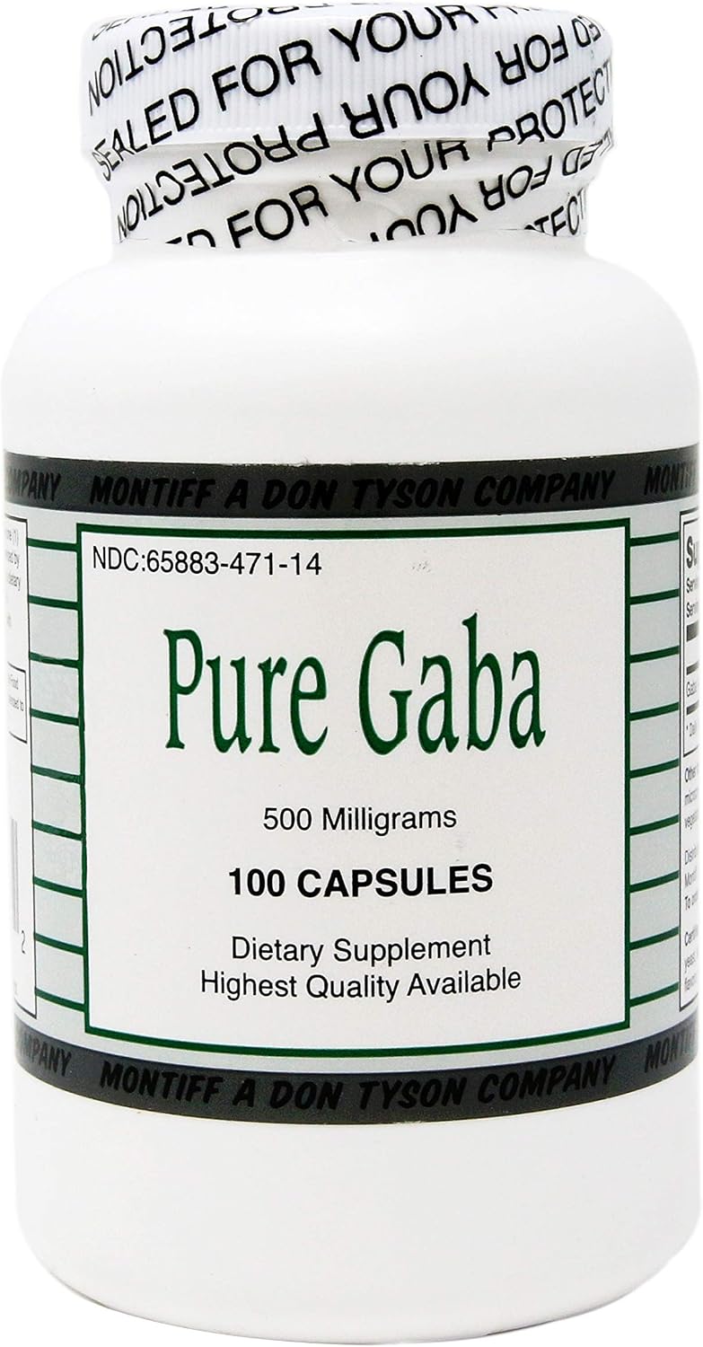 Montiff Pure GABA 500 mg, 100 Capsules - görsel 1