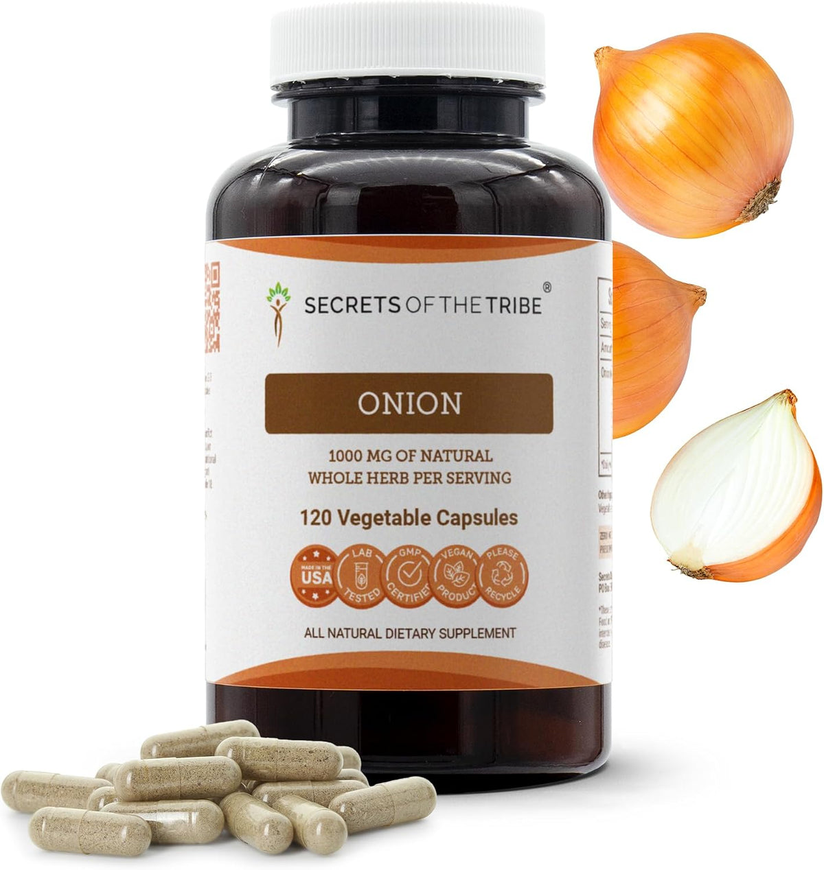 Secrets of the Tribe Onion 120 Capsules - görsel 1