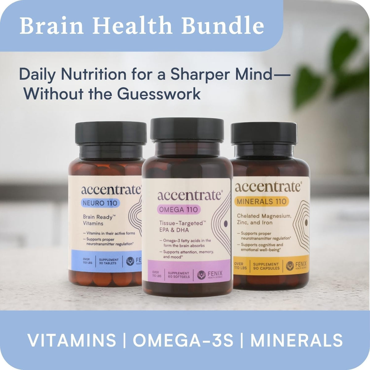 Accentrate Neuro 110 Complete Vitamin B Complex - Methylated Multivitamin with L-Methylfolate, Methylcobalamin and P5P - 30 Tablets - görsel 7