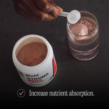 BPN Strong Reds Superfood Powder - Strawberry Flavour, 30 Servings