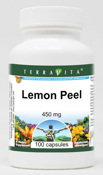 Lemon Peel – 450 mg (100 Capsules)