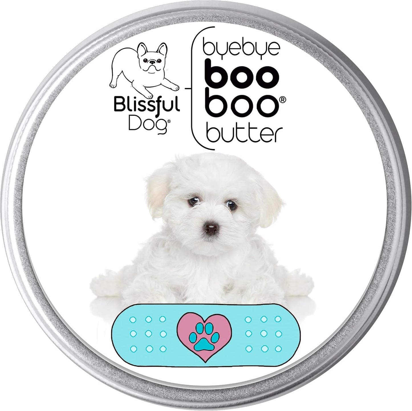 The Blissful Dog 4 oz Tin Maltese Booboo Butter - görsel 1