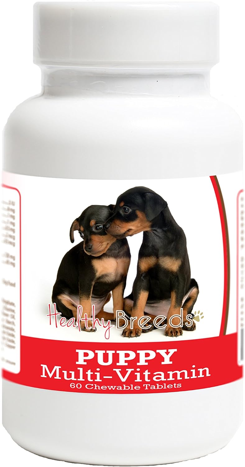Healthy Breeds Miniature Pinscher Puppy Dog Multivitamin Tablets 60 Count - görsel 1