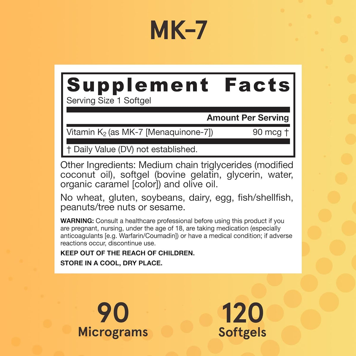 Jarrow Formulae MK-7 90mcg - Bioactive Vitamin K2 Supplement, 120 Softgels (Pack of 12) - görsel 5