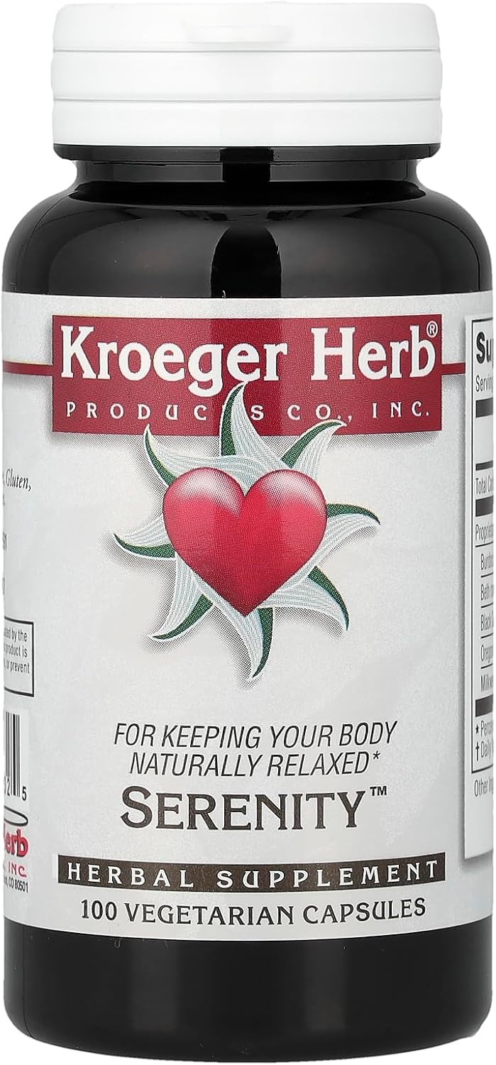 Kroeger Herb Serenity Vegetarian Capsules, 100 Capsules - görsel 1