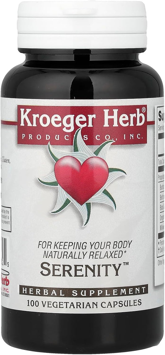 Kroeger Herb Serenity Vegetarian Capsules, 100 Capsules