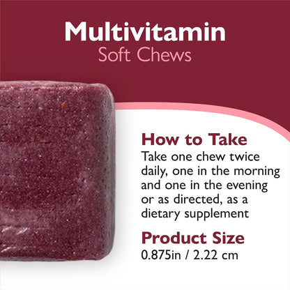 Celebrate Vitamins Bariatric Multivitamin Soft Chews – Berry (60 Chews)