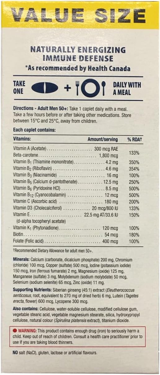 Jamieson 100% Complete Multivitamin for Men Over 50, 150 tablets - görsel 1