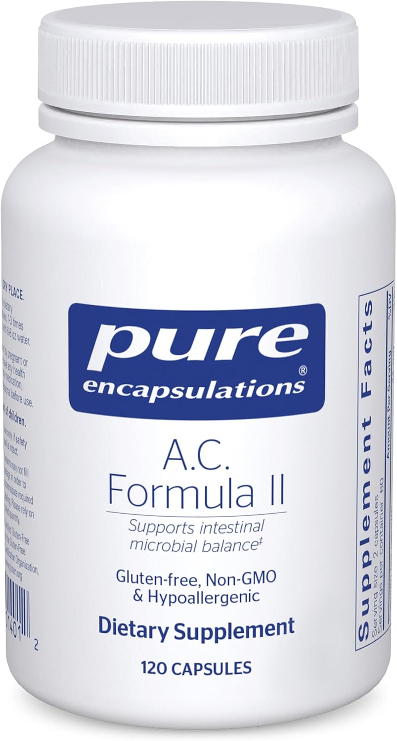 Pure Encapsulations A.C. Formula II - Hypoallergenic Dietary Supplement for Digestive Health (120 Capsules) - görsel 1
