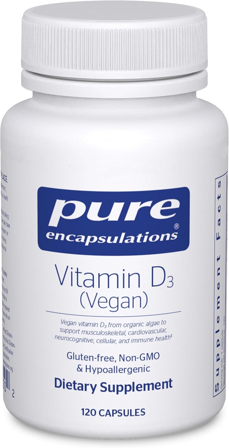 Pure Encapsulations Vitamin D3 Vegan – 120 Capsules - görsel 1