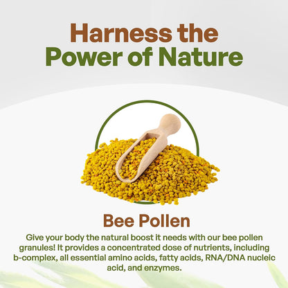 Go Nutra Bee Pollen Granules Pure | Natural Superfood, 454 g