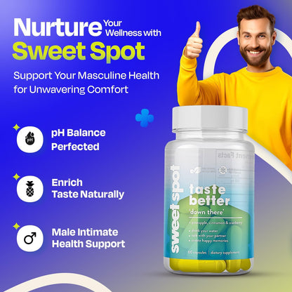 Pineapple Probiotics for Men – 625mg Sweet Spot Formula, 60 Capsules