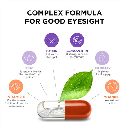 ZeaForce Excellent Vision Eye Health Supplement - Concentrated Liquid Formula, 1 Capsule per Day, 3-Month Supply