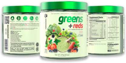 Forzagen Vegan Greens & Reds Superfood Powder - Organic Super Greens Powder, Premium Vegetable Powder Supplement, 35 Servings – Image 2