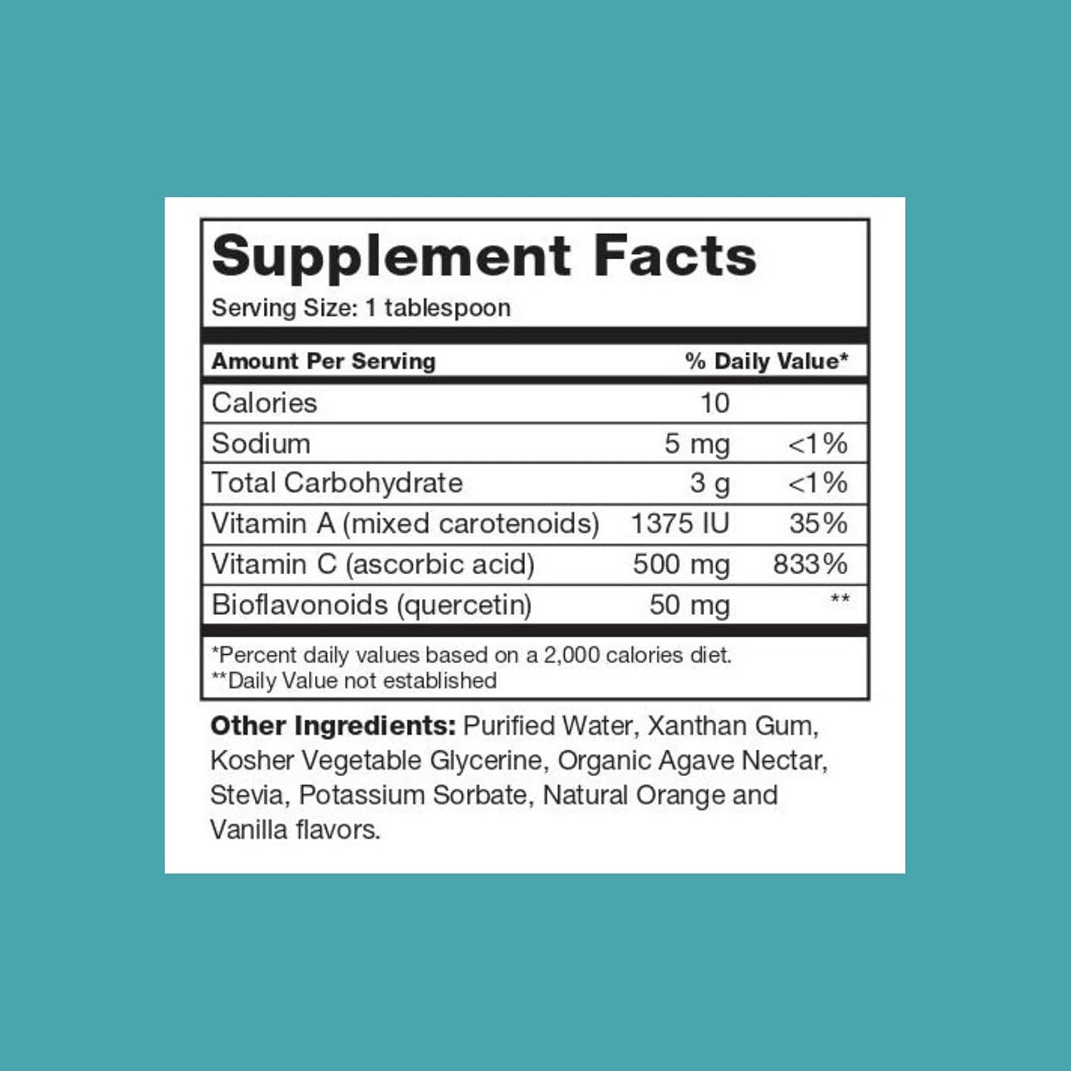 BrainChild Nutritionals Liqui-C Complete Liquid Vitamin C – Buffered Ascorbic Acid with Quercetin Bioflavonoids, Gluten-Free, Orange-Vanilla (473 ml) - görsel 3