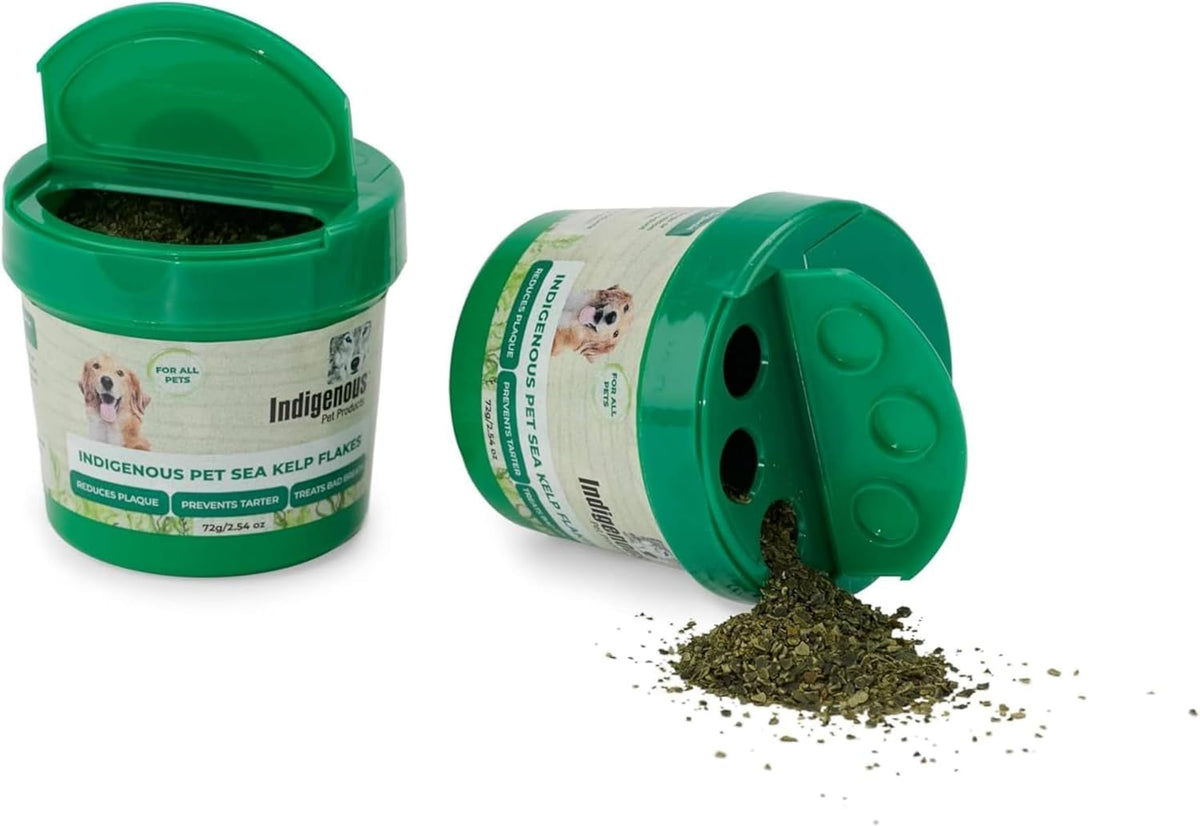 Indigenous Pet Organic Sea Kelp Flakes for Dogs – Natural Dental Care & Fresh Breath Support - görsel 1