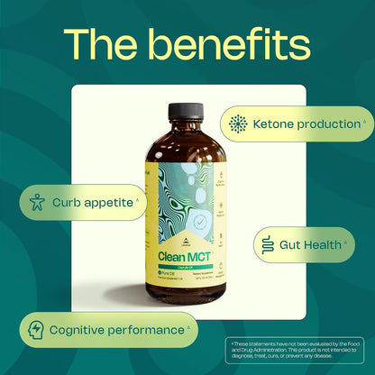 LevelUp C8 MCT Oil – 100% Pure Caprylic Acid (from Coconut) for Clean Energy & Focus – Keto-Friendly MCT Oil for Coffee – Non-GMO (Glass Bottle, 473 ml)