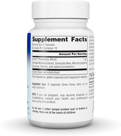 Planetary Herbals AHCC, For Immune System Support 500 mg – 30 Capsules