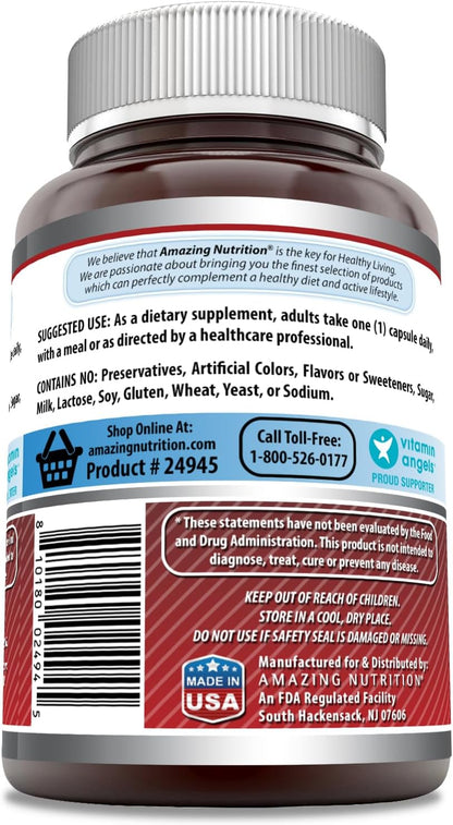 Amazing Formulae Niacin (Vitamin B3) 250 mg, 180 Capsules