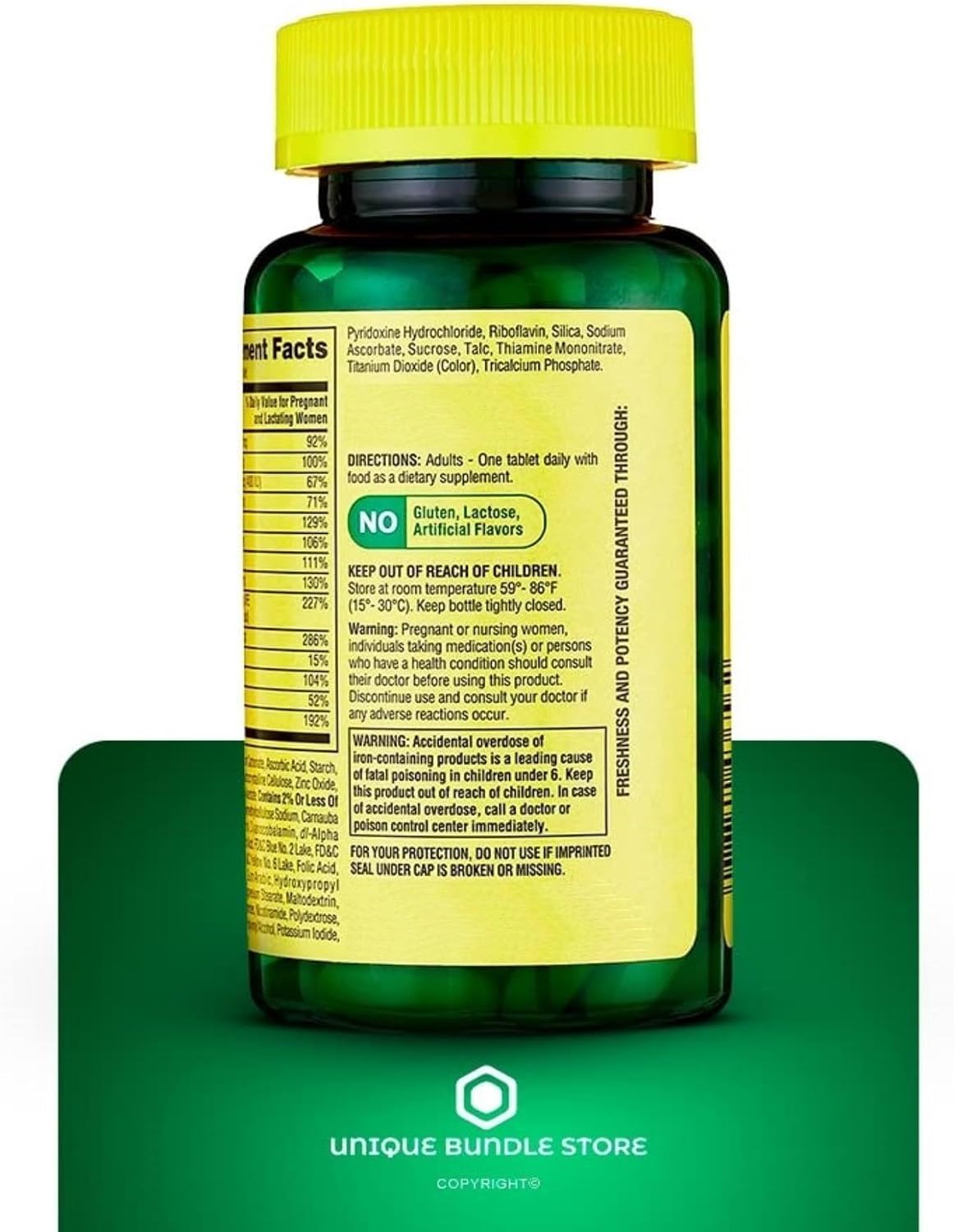 Unique Bundle Prenatal Multivitamin with Folic Acid and DHA - 100 Tablets (Pack of 3) + Pill Organiser - görsel 5