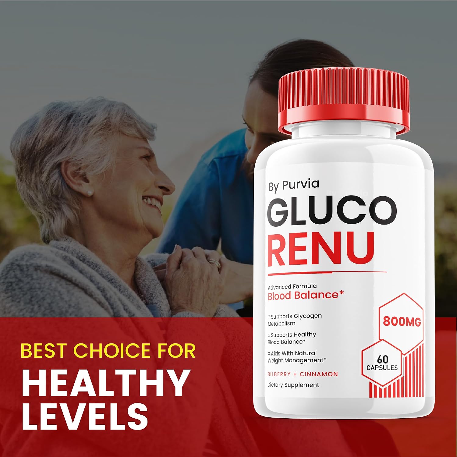 Gluco Renu - Advanced Formula Supplement, High Strength Capsules for Overall Wellbeing Support (60 Capsules) - görsel 6