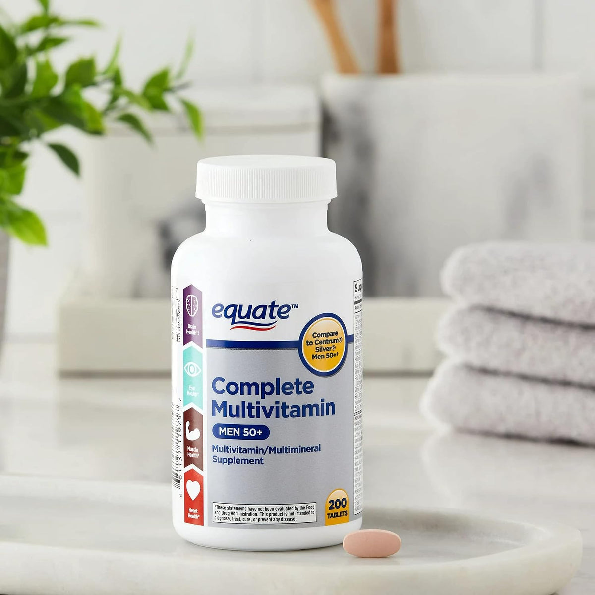 ikj Complete Multivitamin/Multimineral Supplement Tablets, Men Over 50, 200 Tablets - görsel 3