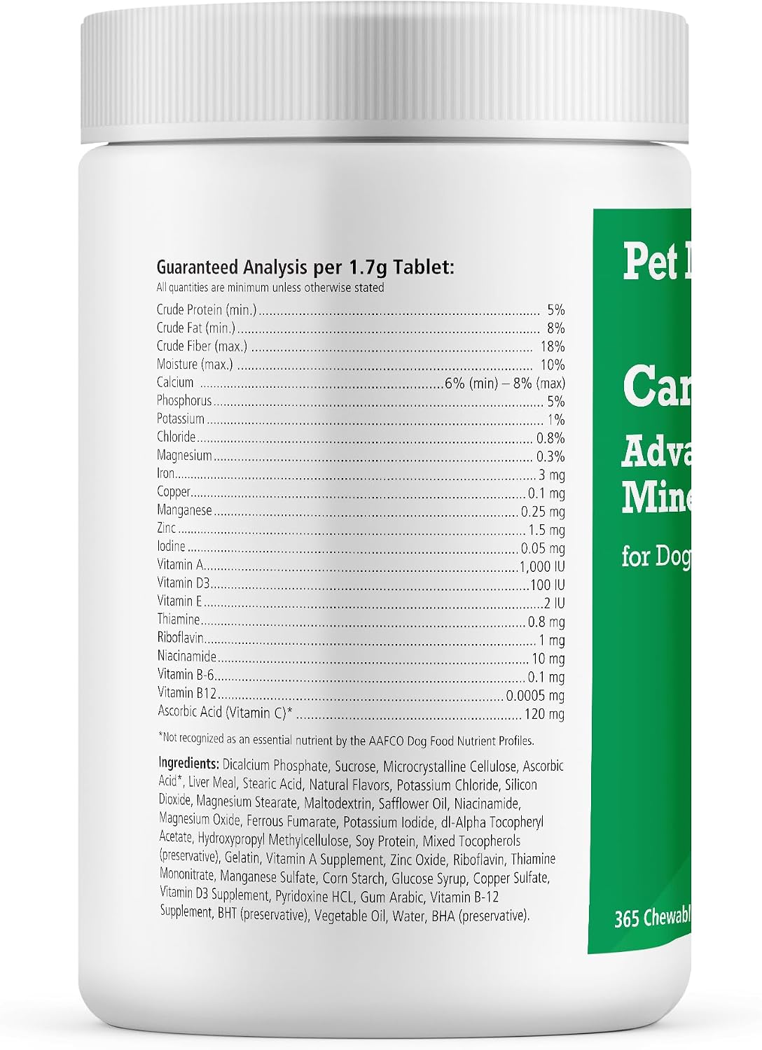 Pet MD Canine Tabs Plus Advanced Multivitamin for Dogs - 365 Liver Flavoured Chewable Tablets - görsel 2