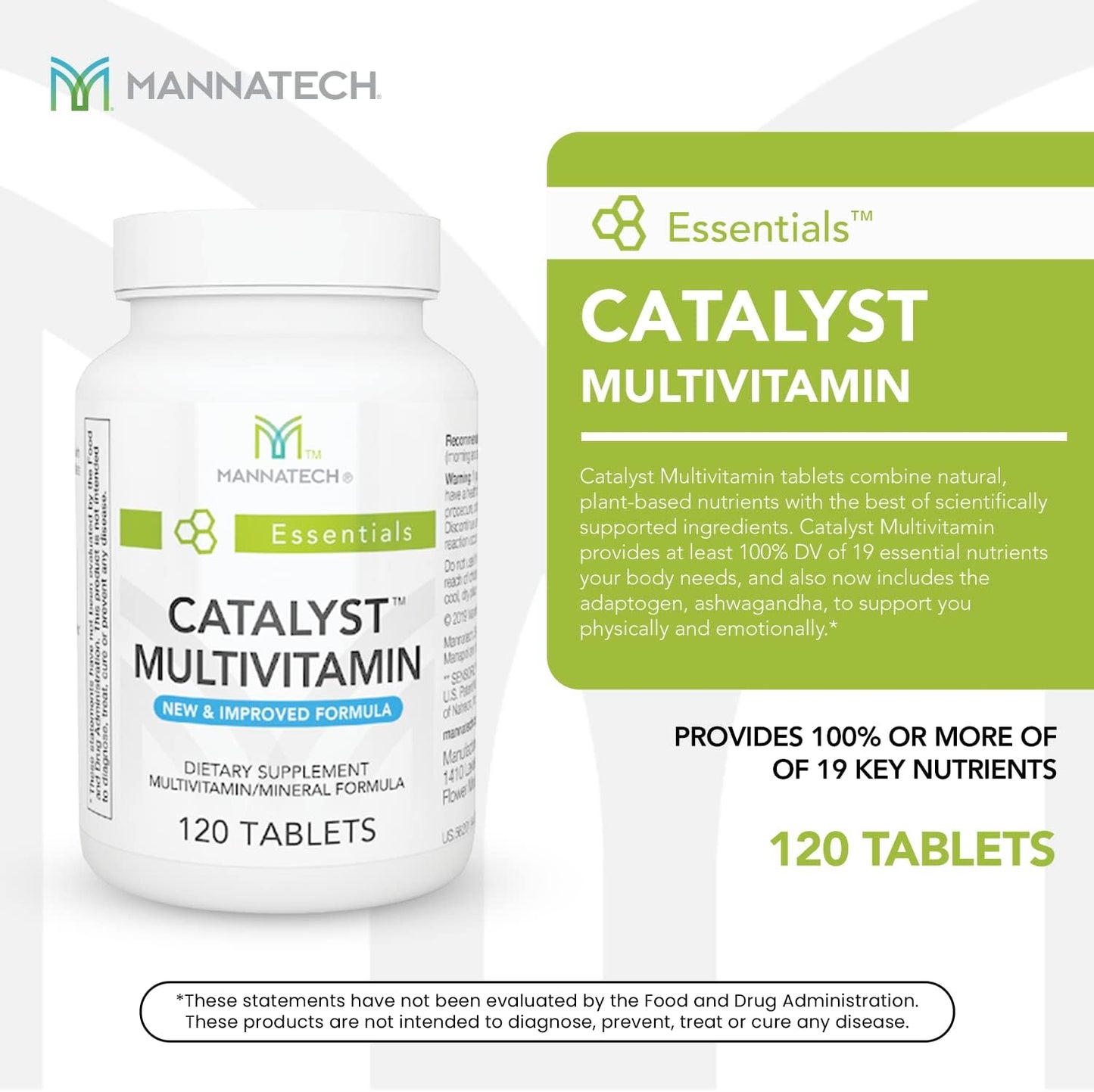 Mannatech Catalyst Multivitamin – 120 Tablets with Ashwagandha - görsel 3