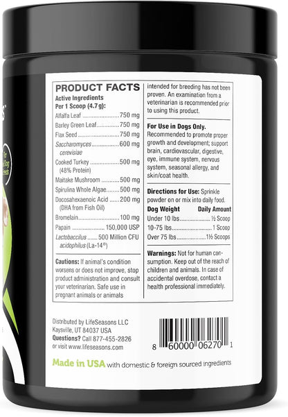 LifeStages Pet Nutrition Stage 1: Puppy Formula 0-3 Years – Powder Supplement for Weight Gain, Muscle and Joint Development, Healthy Skin and Coat