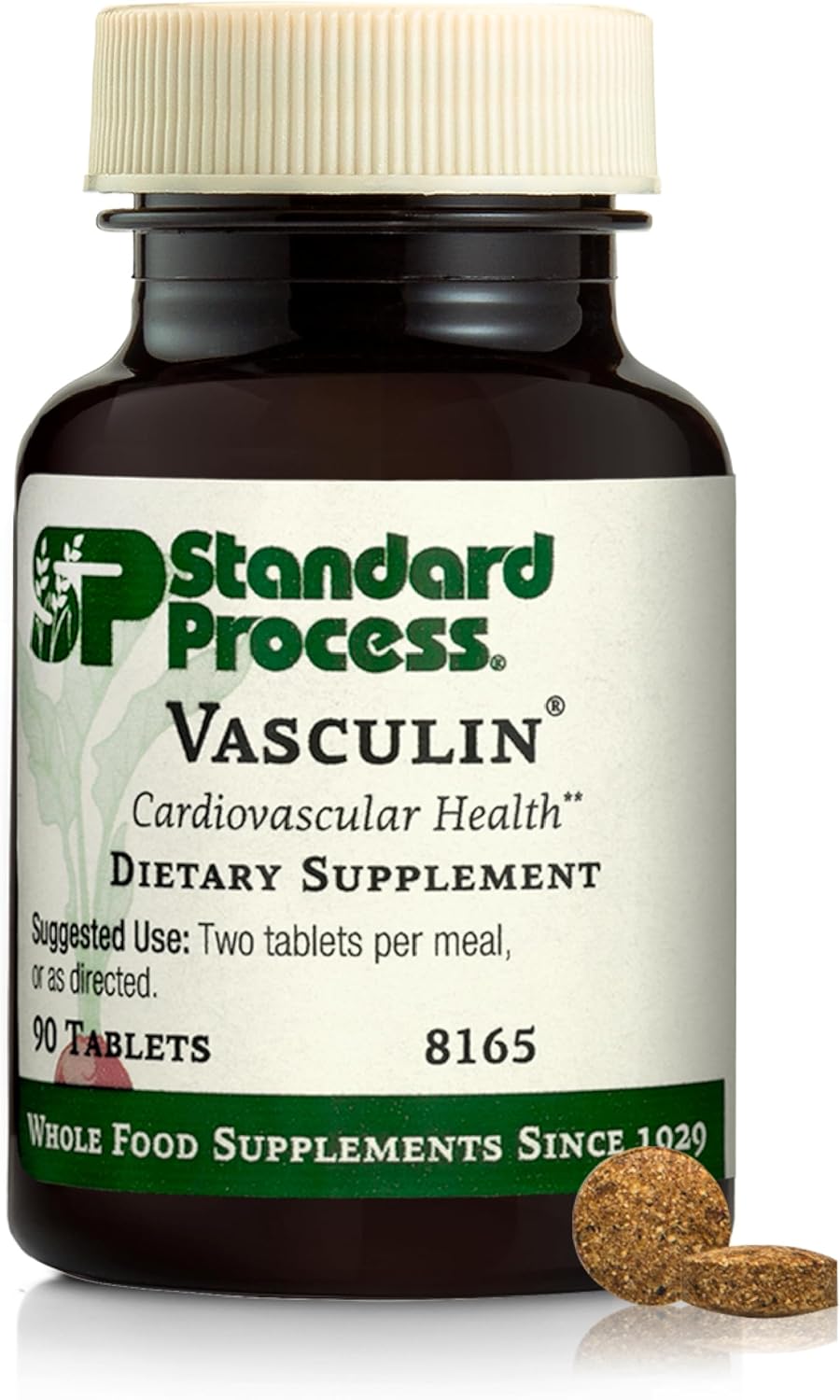 Standard Process Vasculin - Cardiovascular & Heart Health Support - 90 Tablets (45 Servings) - görsel 1